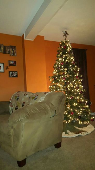 NWR: Finally finished decorating our first Christmas tree!!