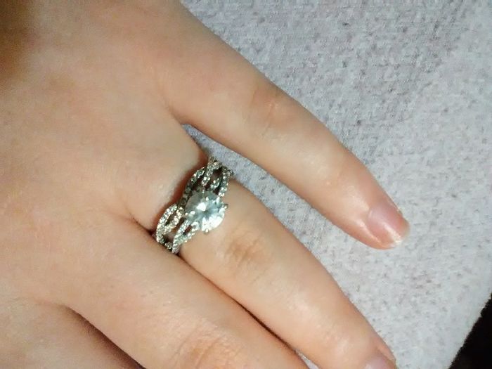 i got my wedding band! Show me your beautiful rings! 4