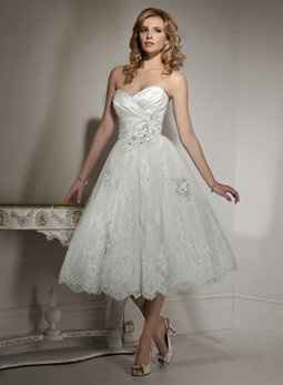 I'm looking for a cheap tea-length wedding dress. Decided to spice up elopement a tiny bit.