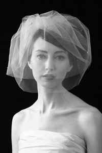 Veil/headpiece to wear with purple wedding dress?
