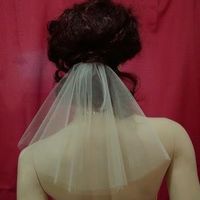 Veil/headpiece to wear with purple wedding dress?