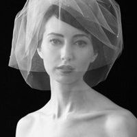 Veil/headpiece to wear with purple wedding dress?