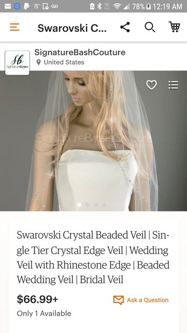 Wedding veil on Etsy? - 1