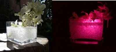 LED lighted flowers