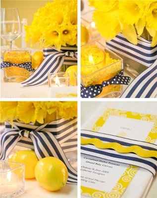 royal navy blue & yellow