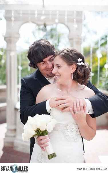 Size of flower in hair for the wedding?