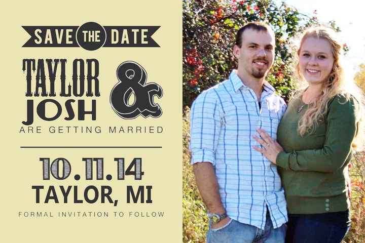 Matching Save The Dates & Invites.