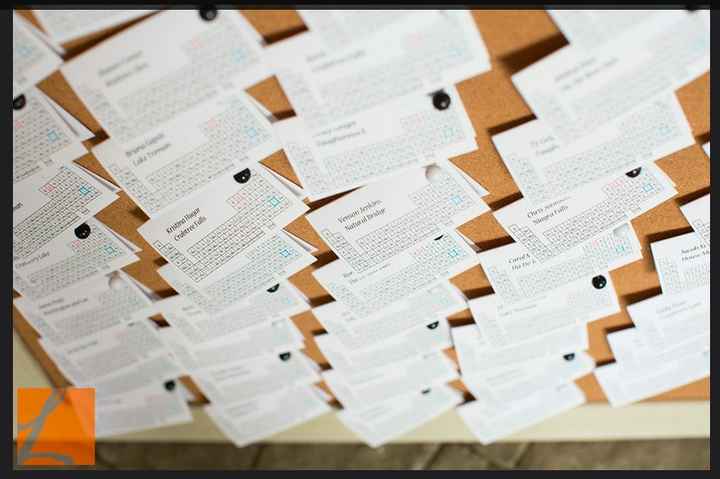 Escort Card Table