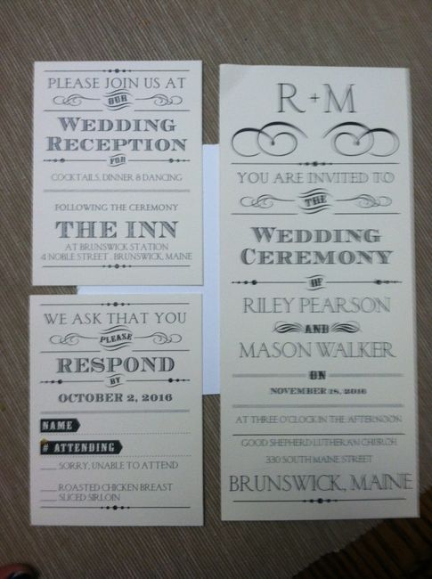 invitations...what did yours look like?