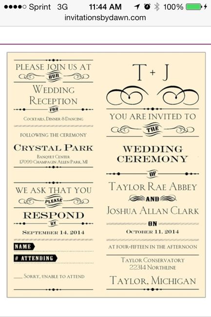 Invitations