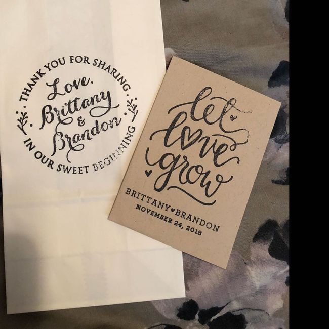 What are you doing for wedding favors? - 1