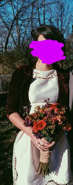Frugal ceremony, No reception. - 1