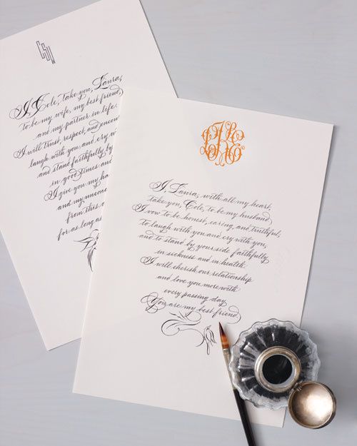 Vows: personal or repeat after me. - 2