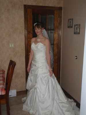 BRIDES W/ BALLGOWN STYLE DRESS