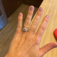 For those of you with solitaire cut stones, what style of wedding band do you have?! - 1