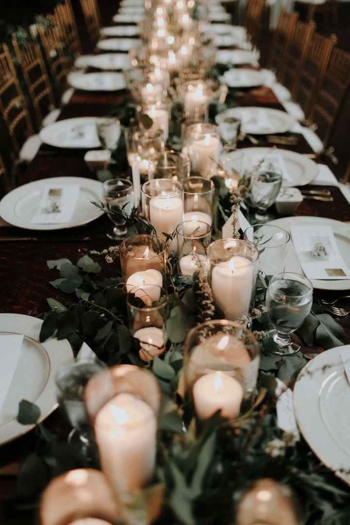 Candles hotsell wedding table