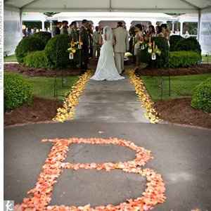Ceremony Venue says no rose petals....