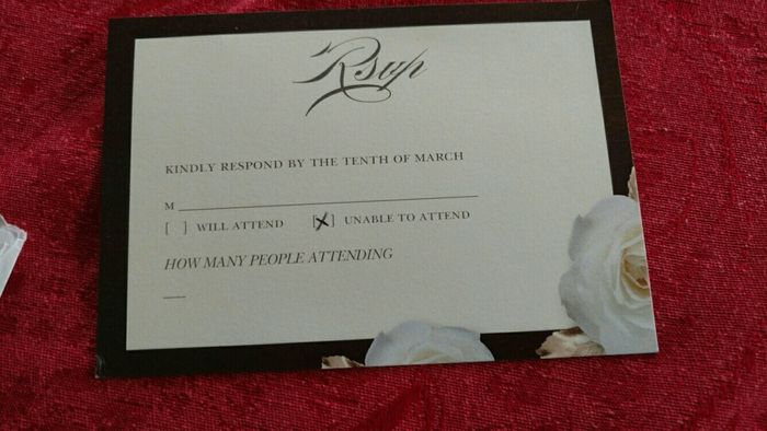 So this actually happened!! # your rsvp's
