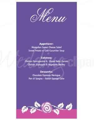 Help! All My DYI Stationary Brides. Im Creating and Printing My Own Menus. What's A Good Size to Set
