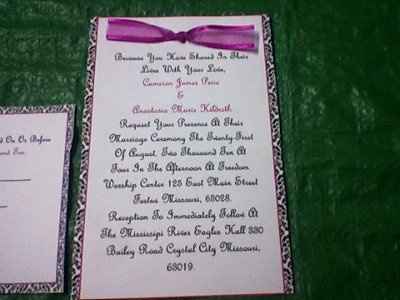 For those who did DIY invitations...
