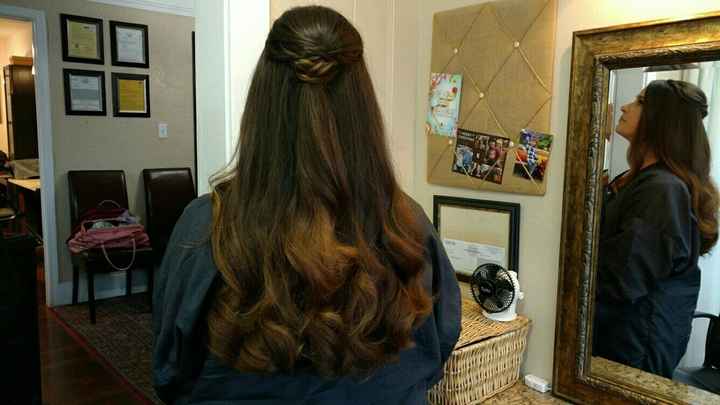 Please show me your half up/half down hairstyles!