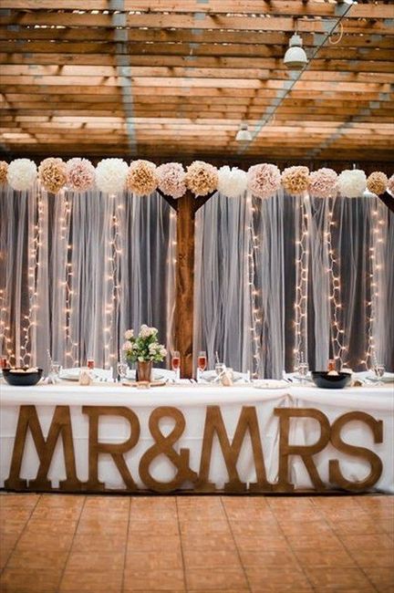 Mr. & Mrs. Table idea 