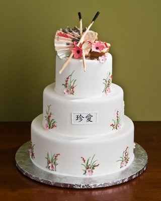 Asian theme wedding - Cherry blossom or orchid cake??