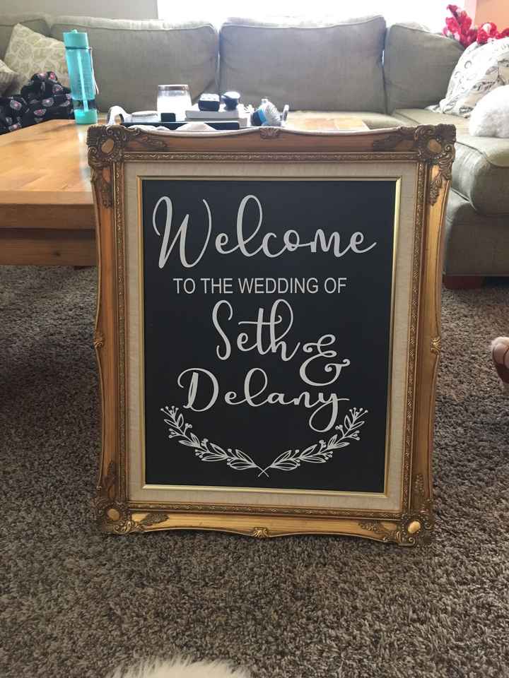 My DIY welcome sign!