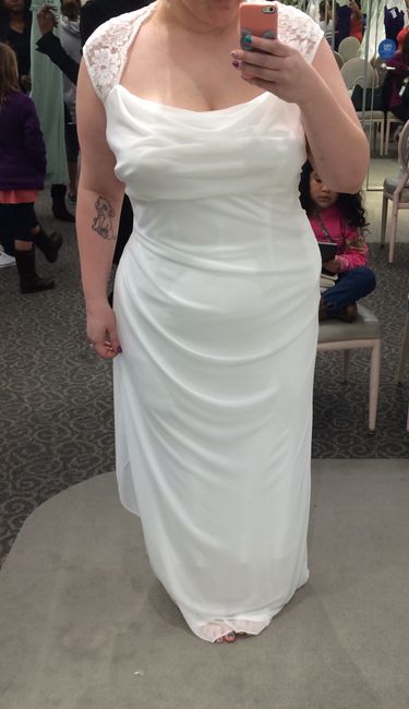 UPDATE: Question/ feeling guilty. Dress try ons.