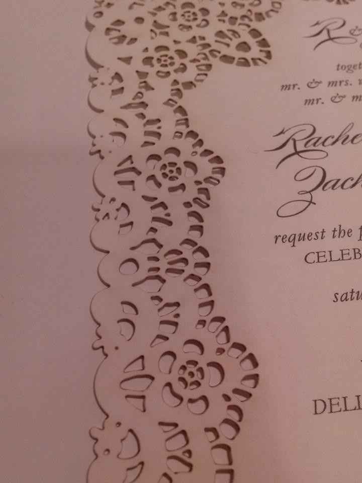 Laser Cut Invitations DISASTER