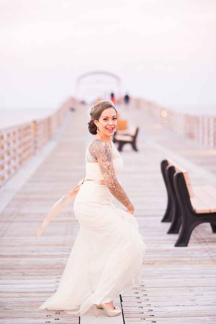 BAM our vintage styled beach elopement!