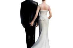 Cake topper-goosing the bride