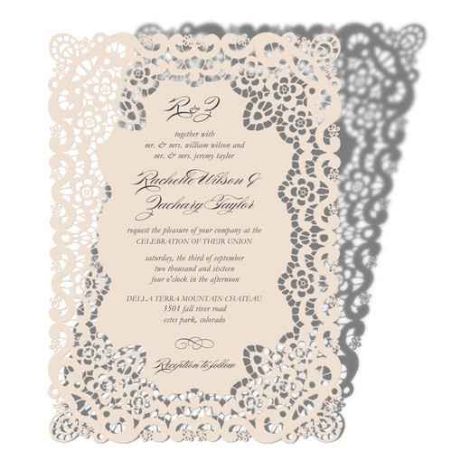 Laser Cut Invitations DISASTER