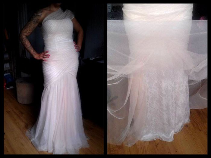 Bridesmaid dress as a wedding dress