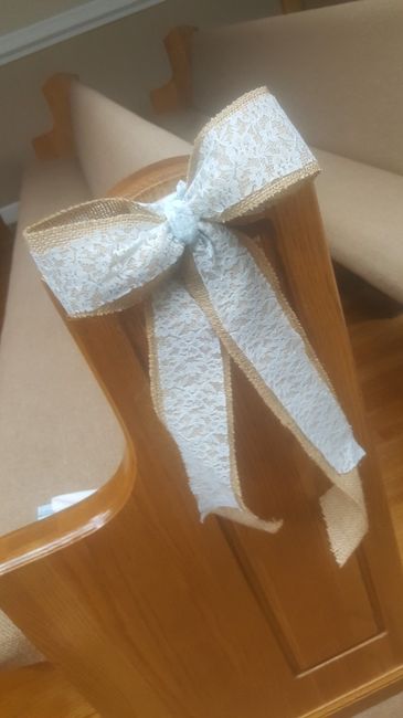 Show me your pew decorations!