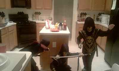 Our little ones in costume (just for fun)