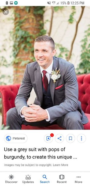 Black or grey suit for groom and groomsmen 2