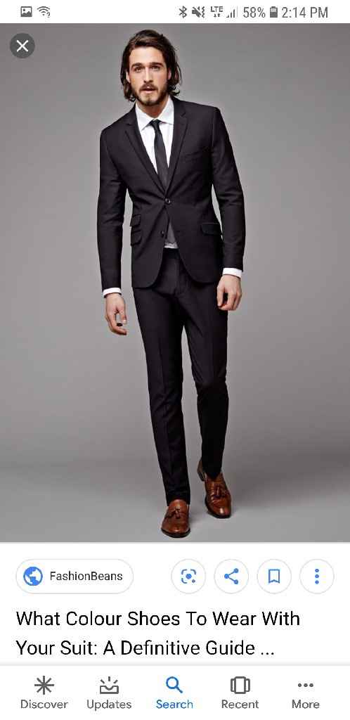 Black or grey suit for groom and groomsmen - 1