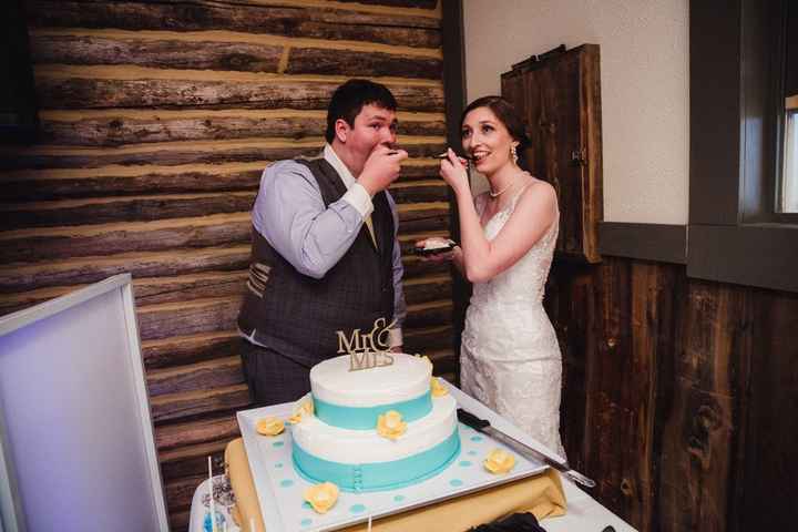 Just the two of us not shoving cake in each other's face