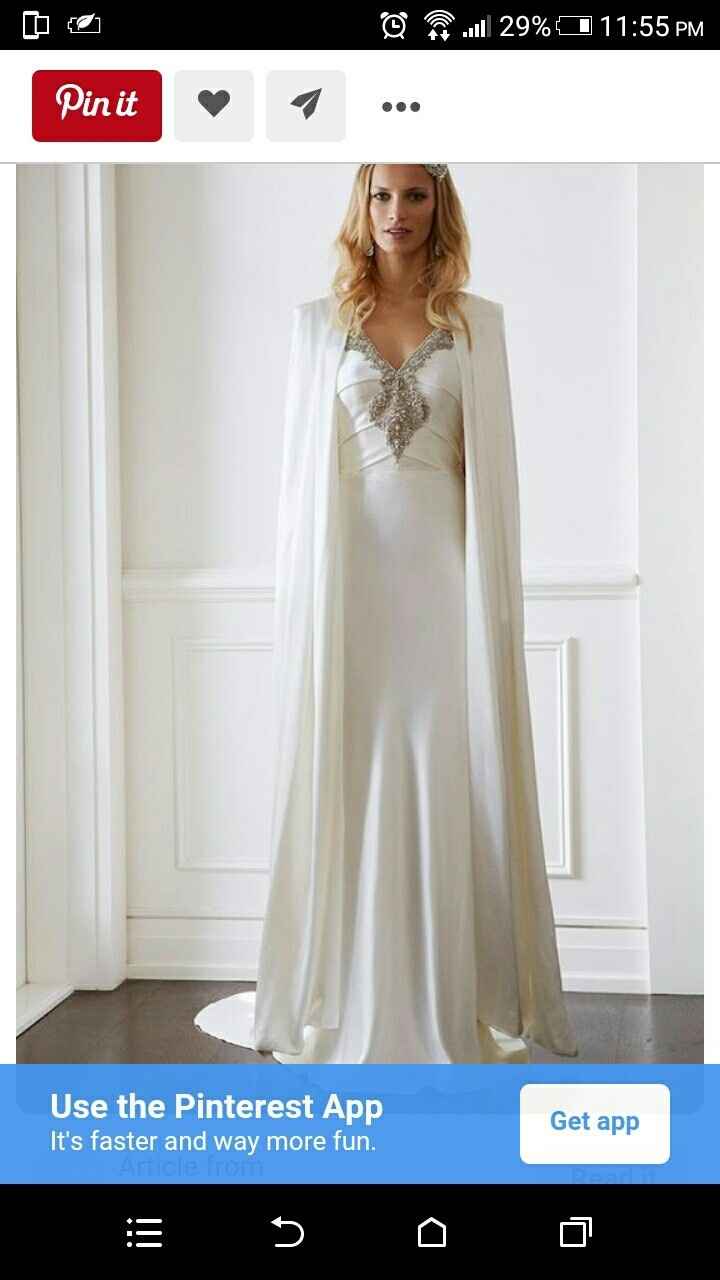 Anyone rocked a caped wedding dress?
