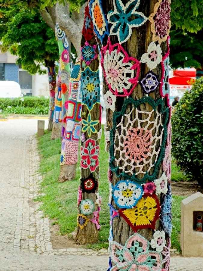 Yarn Bombed Trees - 1