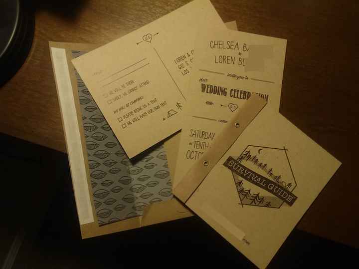 Our Invites are coming together!!