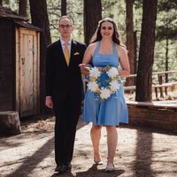 Bridesmaid and groomsman