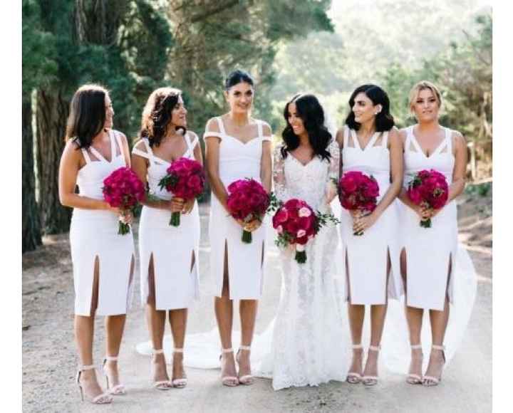 White Bridesmaid Dresses.....