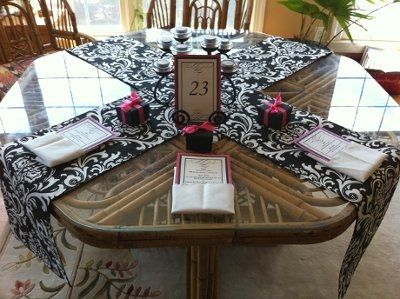 black,white, damask items for sale