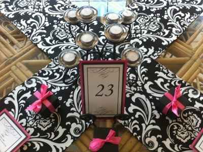 black,white, damask items for sale
