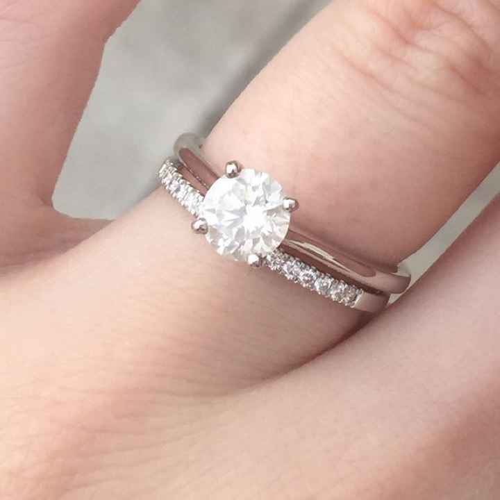 Does anyone have a Blue Nile wedding ring? Pics please?