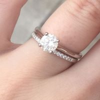 Does anyone have a Blue Nile wedding ring? Pics please?