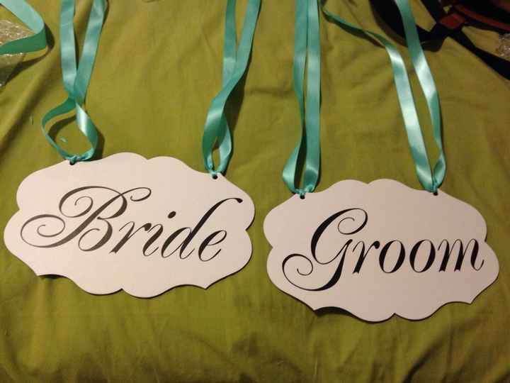 Bride sign