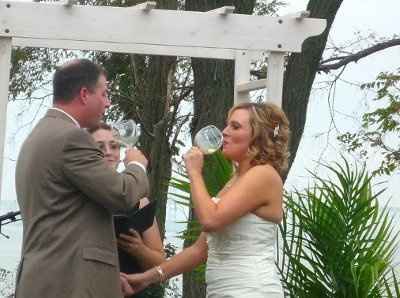 We're married!
